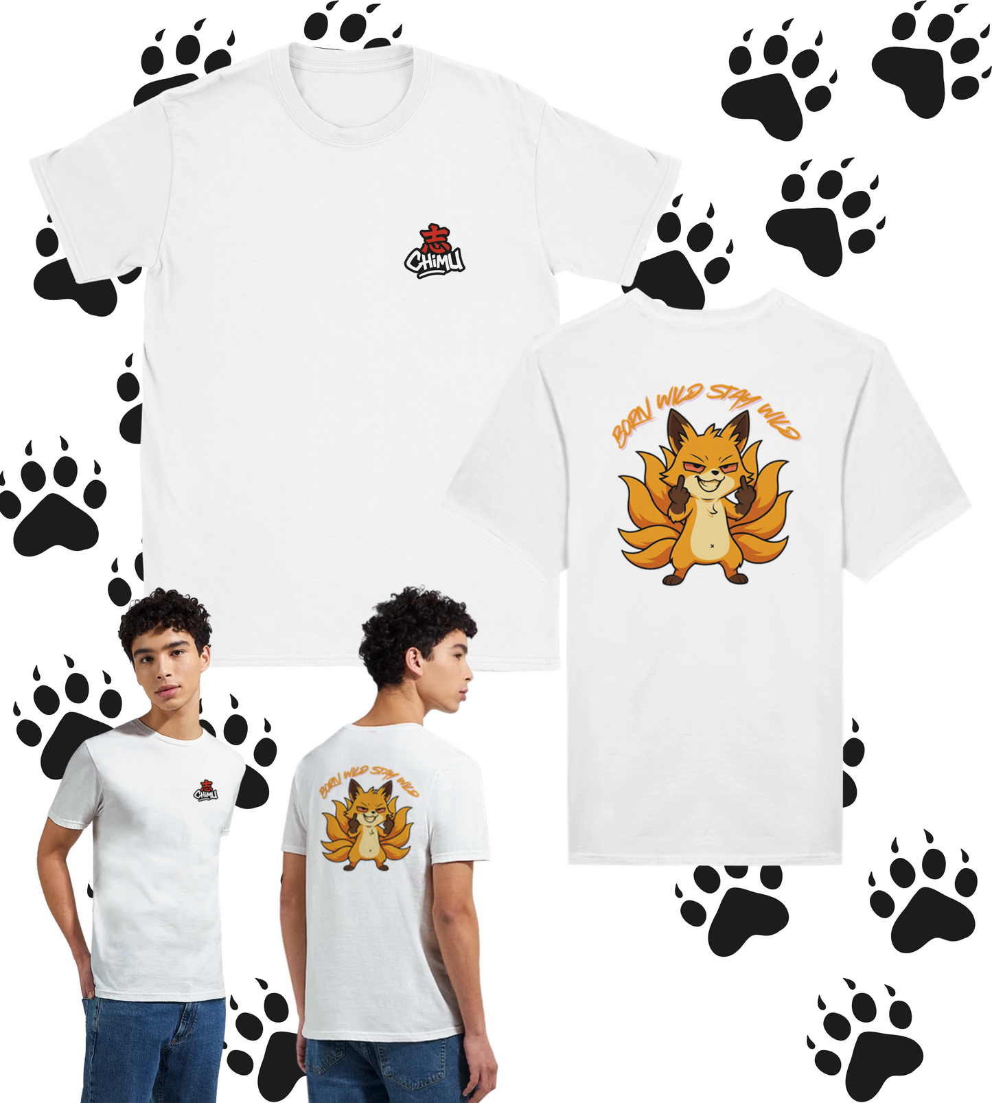 Born Wild Stay Wild T-Shirt Chimu Original